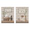 Stupell Industries Go Relax Traditional Bathroom 2 pc Wall Plaque Art Set Design by Pam Britton